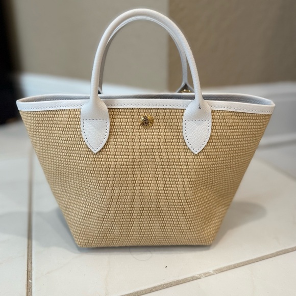 Longchamp basket handbag mini with leather shoulder strap - Picture 3 of 5